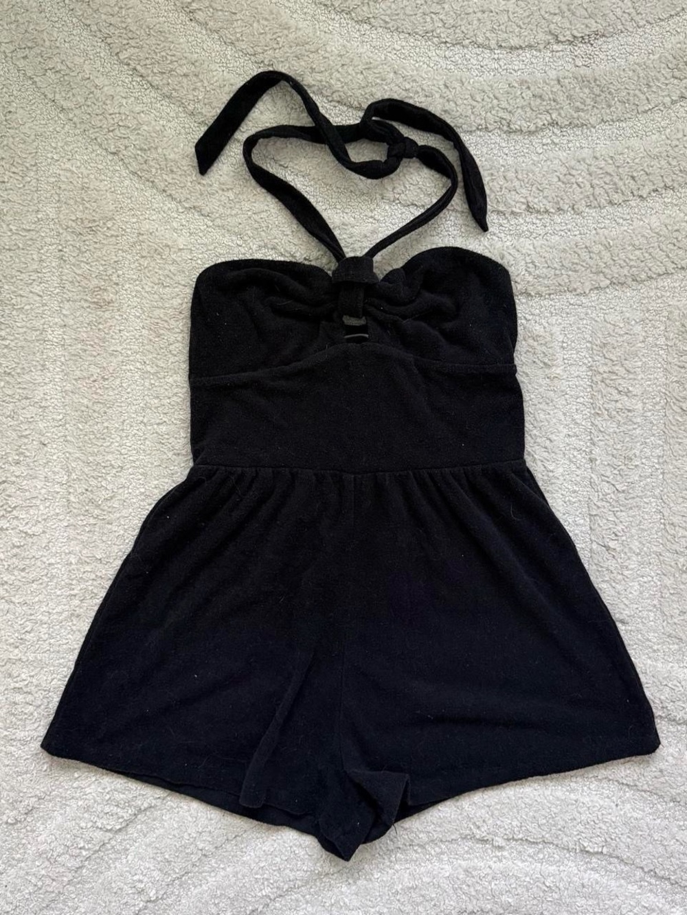 wild fable Black Halter One-Piece Romper